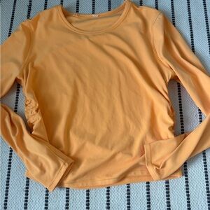 lululemon athletica Apricot Long Sleeve Women's Top